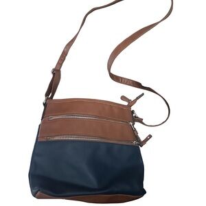 Multi Pocket Crossbody Organizer Bag with Zipper Pockets